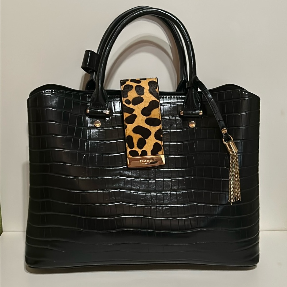 Dune London faux reptile shoulder handbag